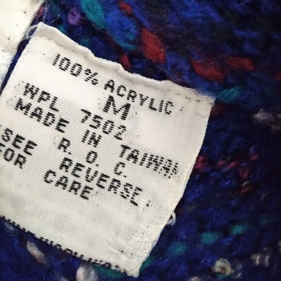 Vintage J.J. Browne Zigzag Chevron Knit Cardigan Sweater - Picture 8 of 9